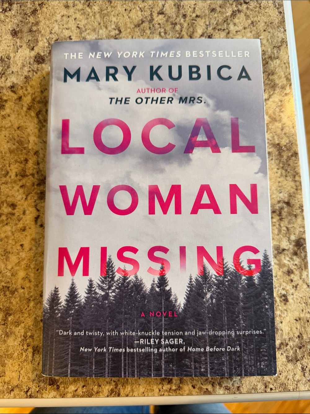 Mary Kubica "Local Woman Missing" Paperback Novel - Pink/Black Cover